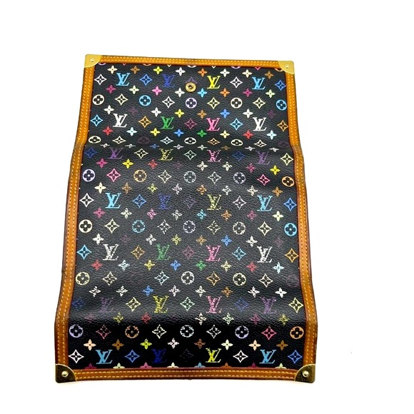 LOUIS VUITTON Black Monogram Multicolor Porte Tresor International Wallet w/ Box - Picture 11 of 16